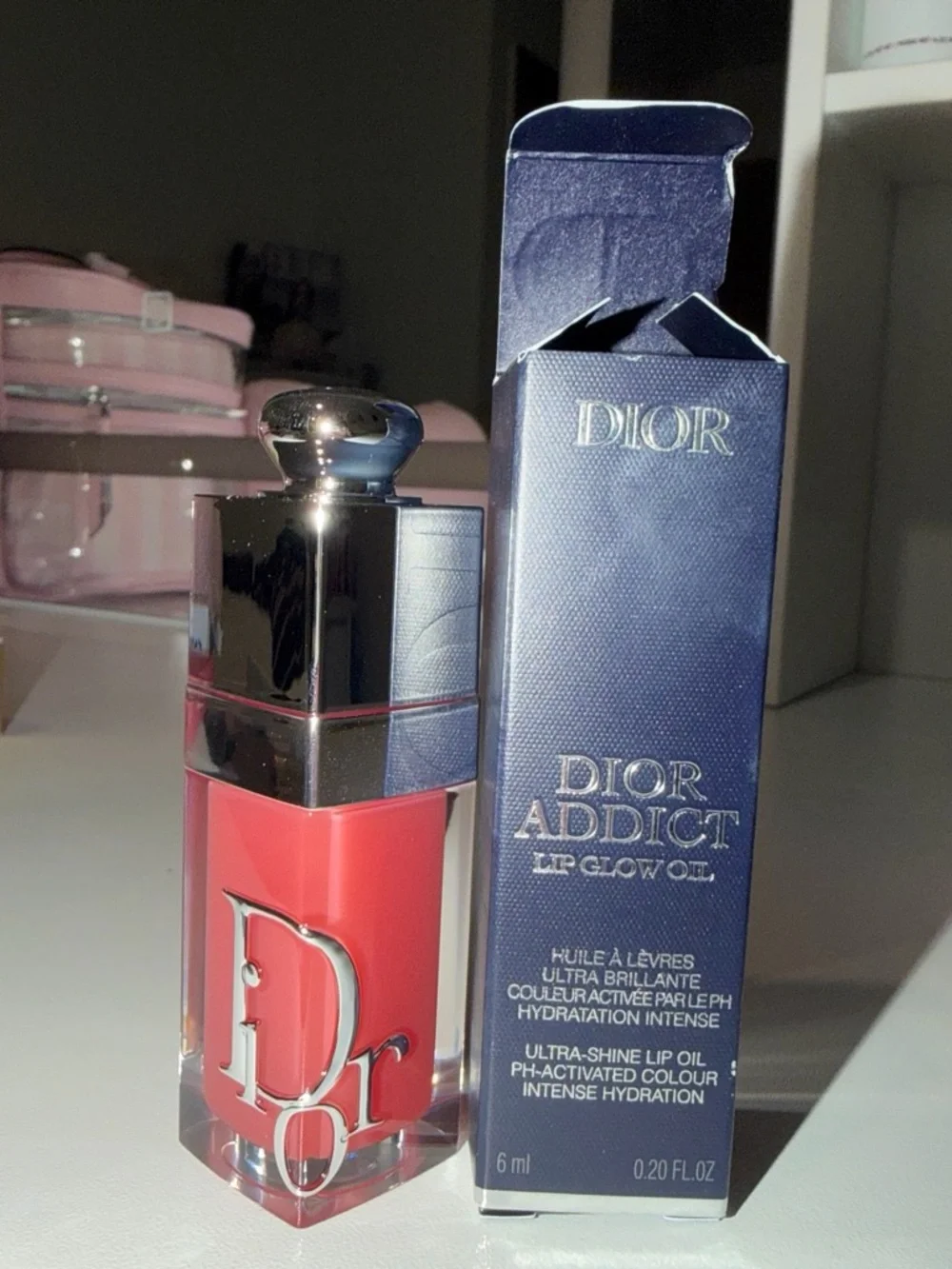 Dior Addict Lip Glow Oil — Coral Pink Shine